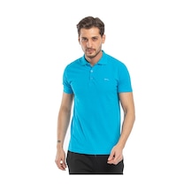 Slazenger SOHO I Erkek Polo Yaka Turkuaz Tişört