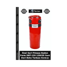 Özel Seri Fitness Beden Form Dbt-120 120x35 Suni Deri Boks Torbası Kırmızı
