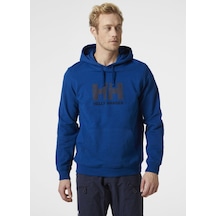 Helly Hansen Hh Logo Hoodie Erkek Lacivert Kapüşonlu Sweatshirt 33977-606
