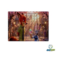 Zootropolis Nick Ve Judy 99 Parça Ayaklı Puzzle Dekoratif Çocuk Yapbozu 0257