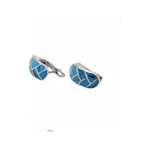 Turkuaz Taşli 925 Ayar Gümüş Bayan Küpe N11.93844