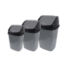 Sağlam Plastik 3'lü Klik Çöp Kovası Set 10-15-25 Lt Diğer