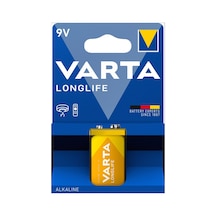 Varta Longlife 9v Pil Tekli Paket Alkalin - 4 Adet Tarı