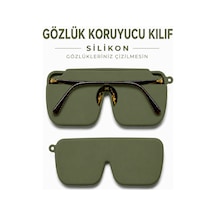 Silikon Gözlük Kılıfı, Asılabilir, Katlanabilir, Çantada Yer Kaplamaz-haki Yeşil Haki - 904898021