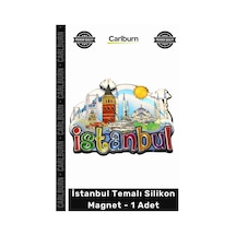 Magnet Hediyelik Eşya Hatıra Mıknatıslı Buzdolabı Süsü Modern İstanbul Temalı Silikon Magnet
