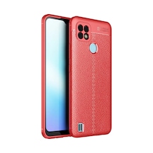 Newface Realme C21 Kılıf Auto Focus Kapak - Kırmızı
