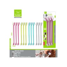 Nunbell Kedi Köpek Diş Fırçası 22 Cm 3 Lü Set Çift Taraflı Ağız Bakım Fırçası