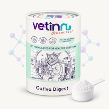 Gutiva Digest - Kedi Sindirim Sağlığı Takviyesi, Prebiyotik Ve Probiyotik, Diyare Ve Dışkı Formu Düzenleyici, Toz Form, 150 Gram