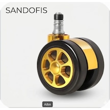 Sandofis İthal Gold Ofis Koltuk Tekeri Altın