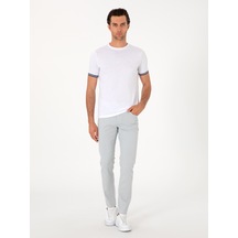 Cacharel Buz Mavisi Slim Fit Pamuk Karışımlı Jean Pantolon Mavi Cacharel Buz Mavisi Slim Fit Pamuk Karışımlı Jean Pantolon Mavi