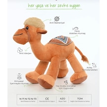 Sevimli Deve Peluş Oyuncak Hediyelik Oyuncak Uyku Arkadaşı 20 Cm Kahverengi