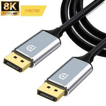 Microcase 8k 240hz Alüminyum Başlık Displayport To Displayport Kablo 1.5 Metre - Al5082