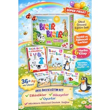 Minik İzler Bıcır Bıcır Okul Öncesi Eğitim Seti 6 Kitap Etkinlikli