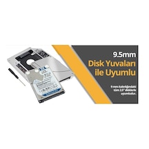 Dvd Kızak Extra Sata 12.7 MM 4717P HDD SSD Hardisk Yuva Kutu  Caddy