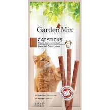 Garden Mix Dana Etli Sticks Yetişkin Kedi Ödül Maması 12'li 3 x 5 G