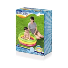 Şişme Zeminli 3 Halkalı Bebek Havuzu 70x24 Cm Çok Renkli