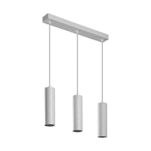 Mylights Beyaz Os-ram Led Ampullü Beyaz Metal Sıralı Led Avize Masa Üstü Üçlü Led 3000k Beyaz