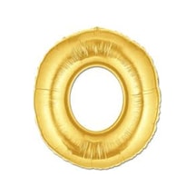 O Harf Folyo Balon Altın Renk 40 İnç 5691 256
