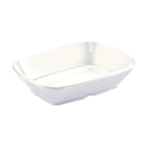 6 Ad Ermiya 14x10 cm Termo Melamin Kare Kayık Tabak