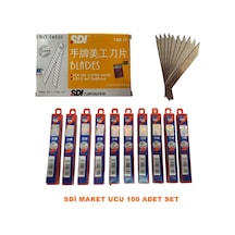 Sdi Maket Bıçağı Yedeği 100 Adet Profesyonel Ürün 1.Kalite (534525841)