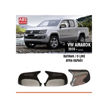 Amarok Yarasa Batman Ayna Kapağı Plastik Parlak Siyah