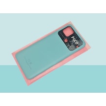 Tkgz - Xiaomi Poco C40 Full Kasa Arka Kapak Batarya Kapağı - Mavi Çok Renkli