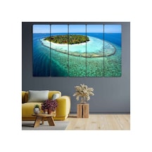 Manzara, Deniz, Kıyı - 5 Parçalı Tablo Görsel - 702503753 Görsel