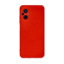 Xiaomi Poco M5 Uyumlu Kılıf Nano İçi Kadife Silikon - Kırmızı