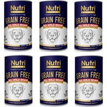 Nutri Canin Tahılsız Yaban Domuzlu Köpek Konserve 6 x 400 G