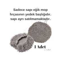 Yedek Başlık 1 Adet Yeni Nesil Teleskopik Eğik Başlıklı Yıkama Mopu 1 Adet