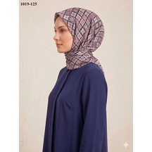 Huzurlu İpek Desenli Flamlı Pamuk Eşarp 1019-125 Çok Renkli