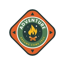 Off Road Adventure 4X4 Camp Sticker 01819