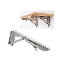 Sones Yemek Masası İçin 20 İnç K Tipi Duvara Monte Katlanabilir Paslanmaz Çelik Yaylı Depolama Rafı