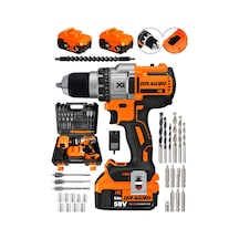 Dragro Xr58 58V 5Ah Turuncu Darbeli Akülü Vidalama Makinesi