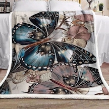 Butterfly Tek Kişilik 1. Kalite 150 Cm 220 Cm. Tv Battaniyesi