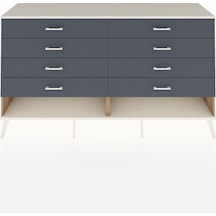 Hyperion Konsol 8 Çekmeceli 176x44x99 Çam-aytaşı/antrasit Atlas Çam/aytası - Atlas Çam