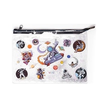 Vuki Fermuarlı Şeffaf Dosya Sulu A4 Astronot 1/s Vk-0073-07