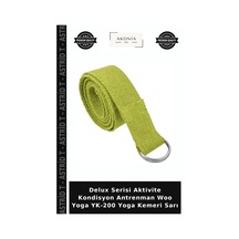 Delux Serisi Aktivite Kondisyon Antrenman Woo Yoga Yk-200 Yoga Kemeri Sarı
