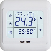 Springsun Elektrikli Isıtma Termostati: Dokunmatik Lcd Ekranlı, 1 C Hassasiyetli, 3600w, 7 Gün Programlanabilir Oda Sıcaklığı Kontrol Cihazı