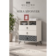 Mira 3 Çekmeceli Şifonyer Beyaz