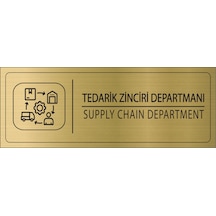 Mayeka Tedarik Zinciri Departmanı İsimlik Altın Metal Kapı İsimliği Levhası Yönlendirme Tabelası