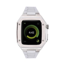 Watch 44mm Metal Petek Kasalı Kordon - Gümüş İtdark9998