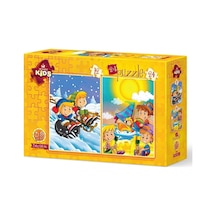Art Puzzle 12+24 Parça Yaz-kış 5553