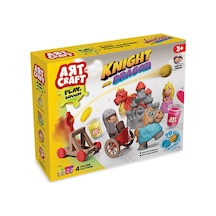 Art Craft Şövalye Ve Ejderha Oyun Hamur Set 280 G - 3 Adet Tarı Çok  Renkli