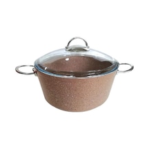 Remetta Granit 28 CM Derin Tencere Kahverengi