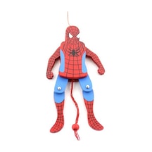 Büro Ev Ofis Dekoru İçin Ahşap Sallanan Örümcek Adam Figürü