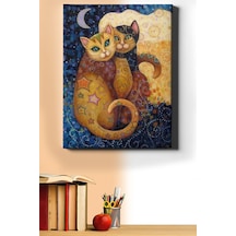 Webstyle Sayılarla Boyama Seti Kasnaklı Sevgili Kediler 60 X 75 Cm