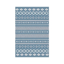 Kartela Halı Nera Halı Kaymaz Taban Makinede Yıkanabilir Halı Mavi - 120 X 180 Cm