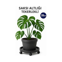 Tekerlekli Saksı Altlığı Çok Amaçlı Damacana Tüp Taşıma Standı 35 cm 360° Döner