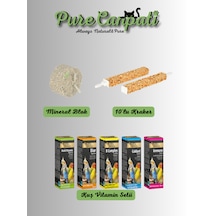 Muhabbet Kuşu Ödül & Vitamin Destek Seti Mineral Blok, 10 Lu Kraker Ve Kuş Vitaminleri